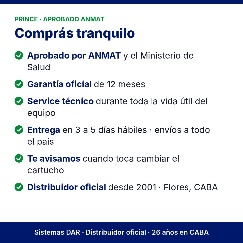 Garantía oficial, ANMAT y service