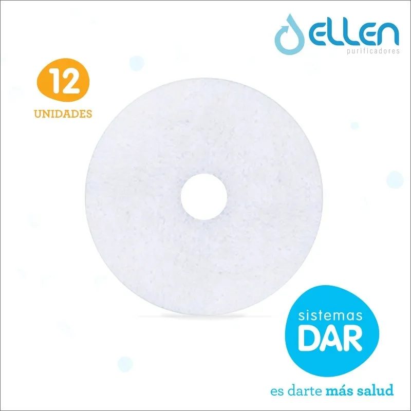 Prefiltros porex Ellen · pack 12 unidades